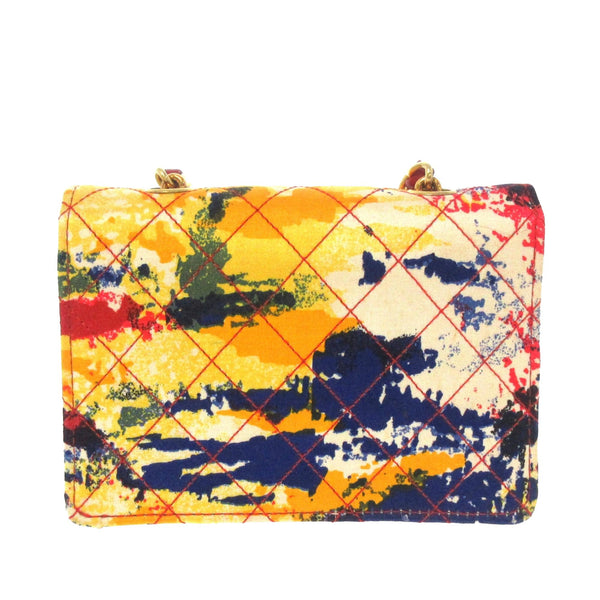 Chanel Graffiti Watercolor Matelasse Satin Crossbody Bag (SHG34312) LuxeDH