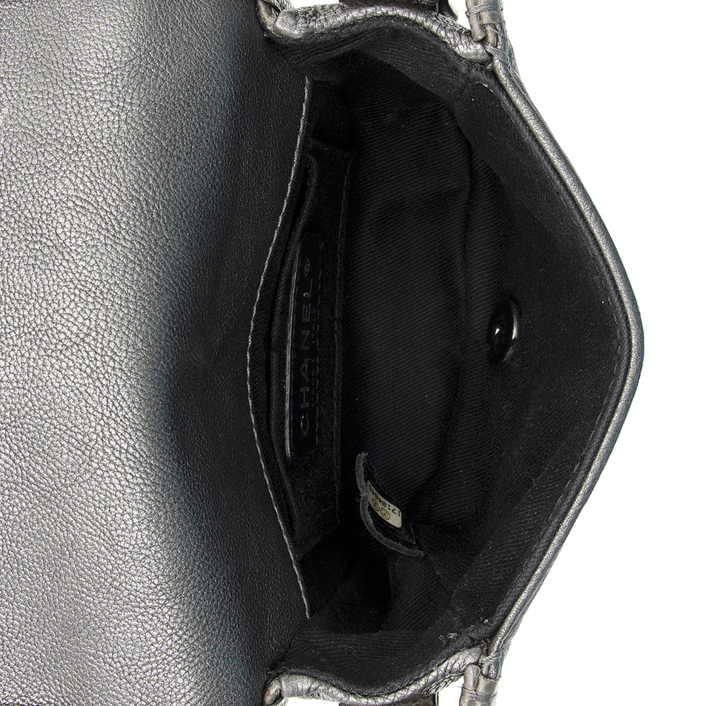 Chanel Iridescent Calfskin Paris Bombay Back to School Mini Flap Bag (SHF-20486)