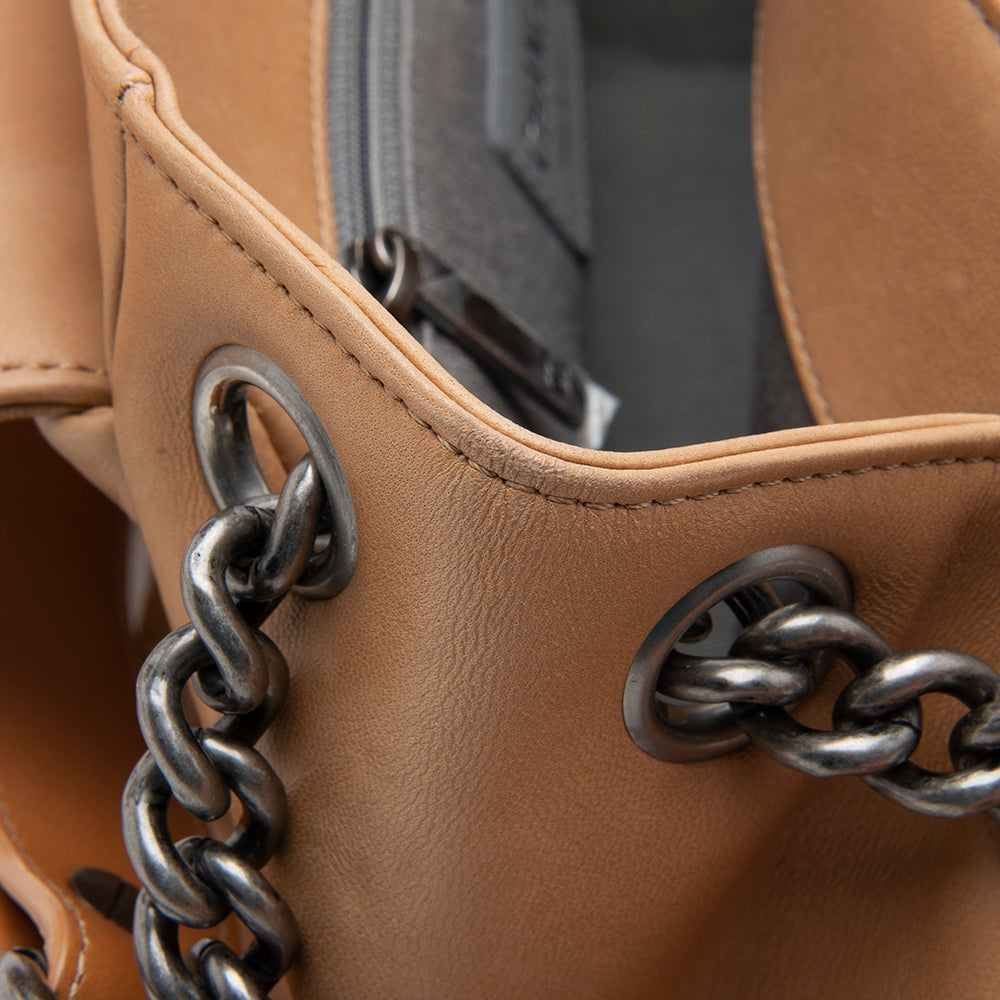 Chanel Lambskin Accordion Boy Chain Shoulder Bag (SHF-11685)