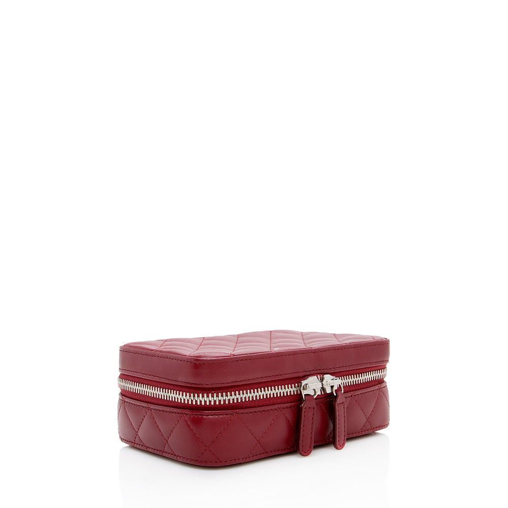 Chanel Lambskin Jewelry Case (SHF-15403)