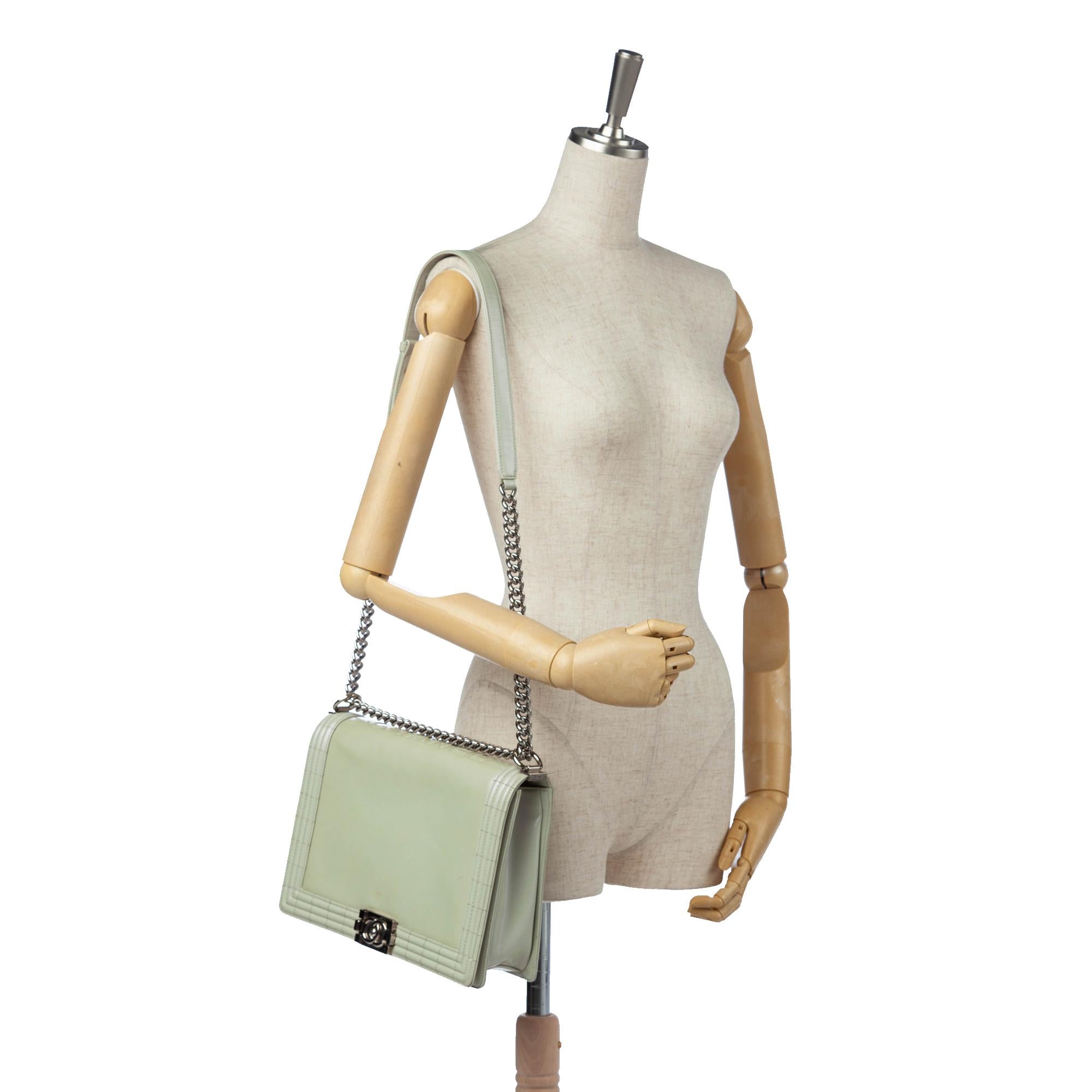 Chanel Large Boy Lambskin Leather Flap Bag (SHG-24074)