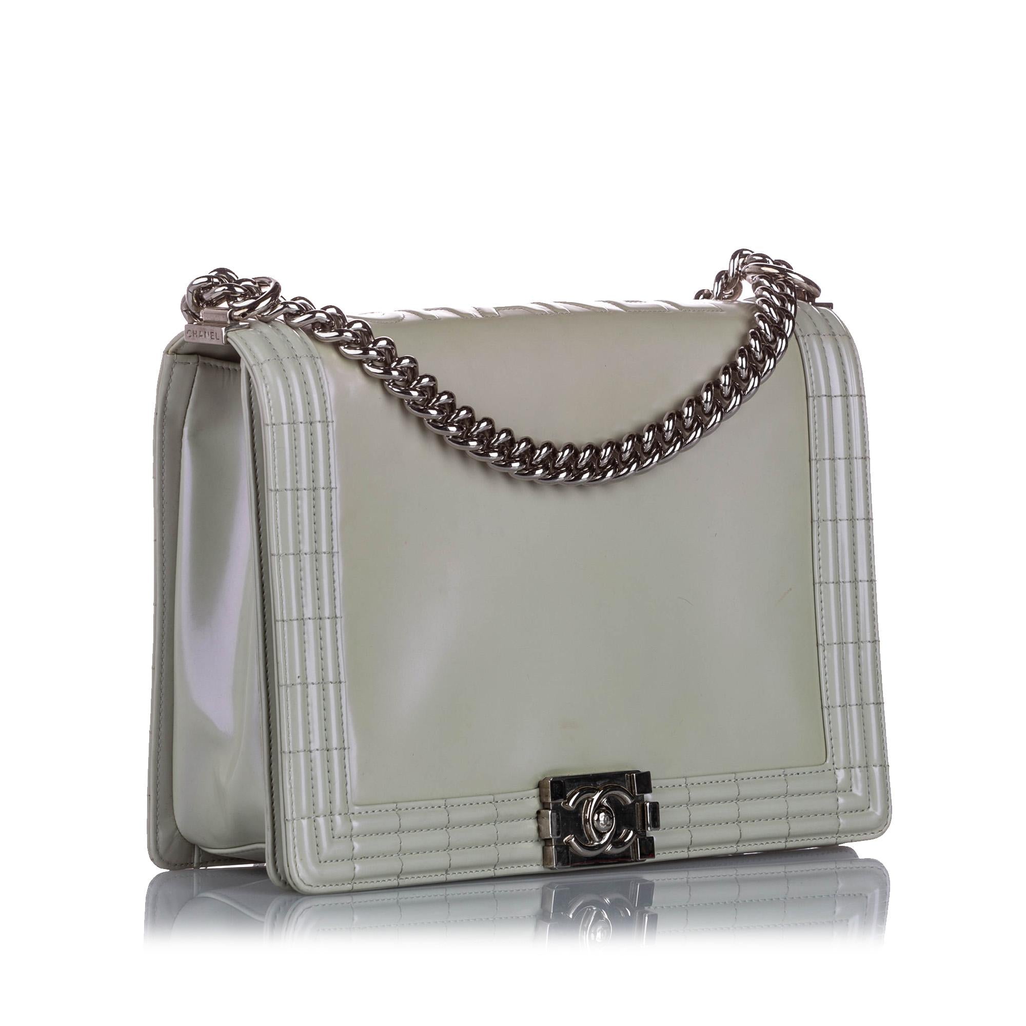 Chanel Large Boy Lambskin Leather Flap Bag (SHG-24074)