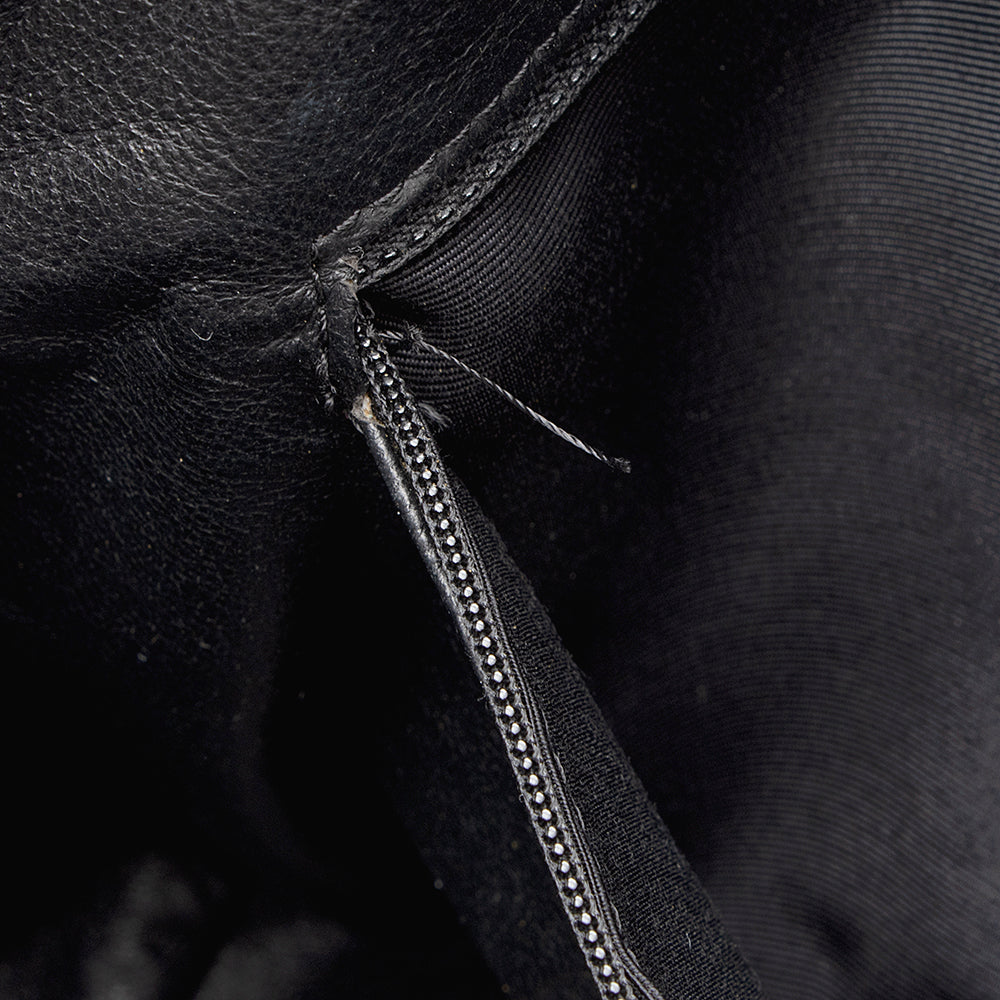 Chanel Leather Diagonal CC Ligne Accordion Satchel (SHF-17562)