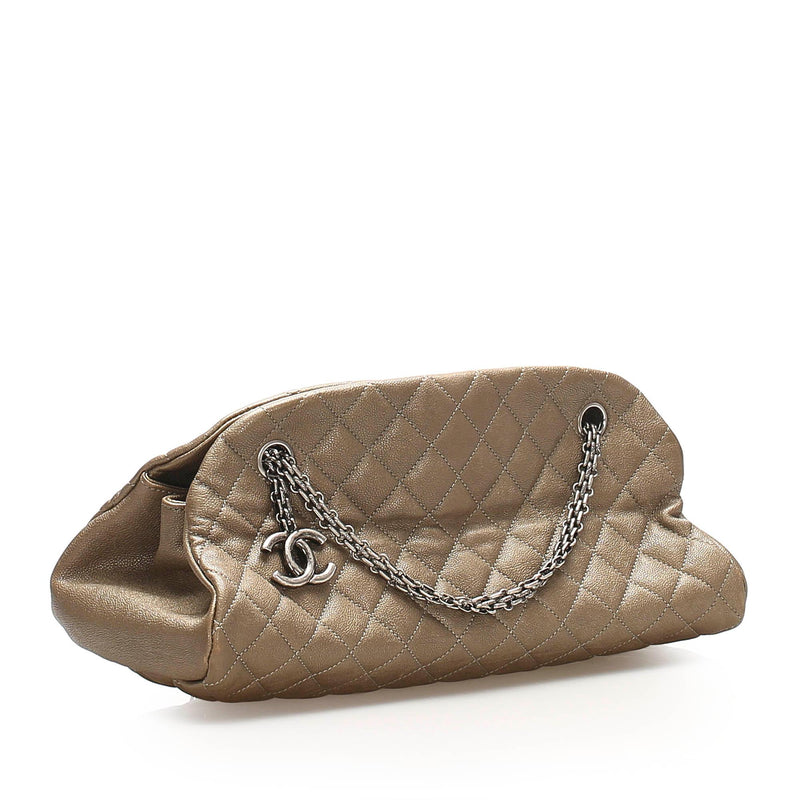 Chanel Mademoiselle Leather Bowling Bag (SHG-34490)