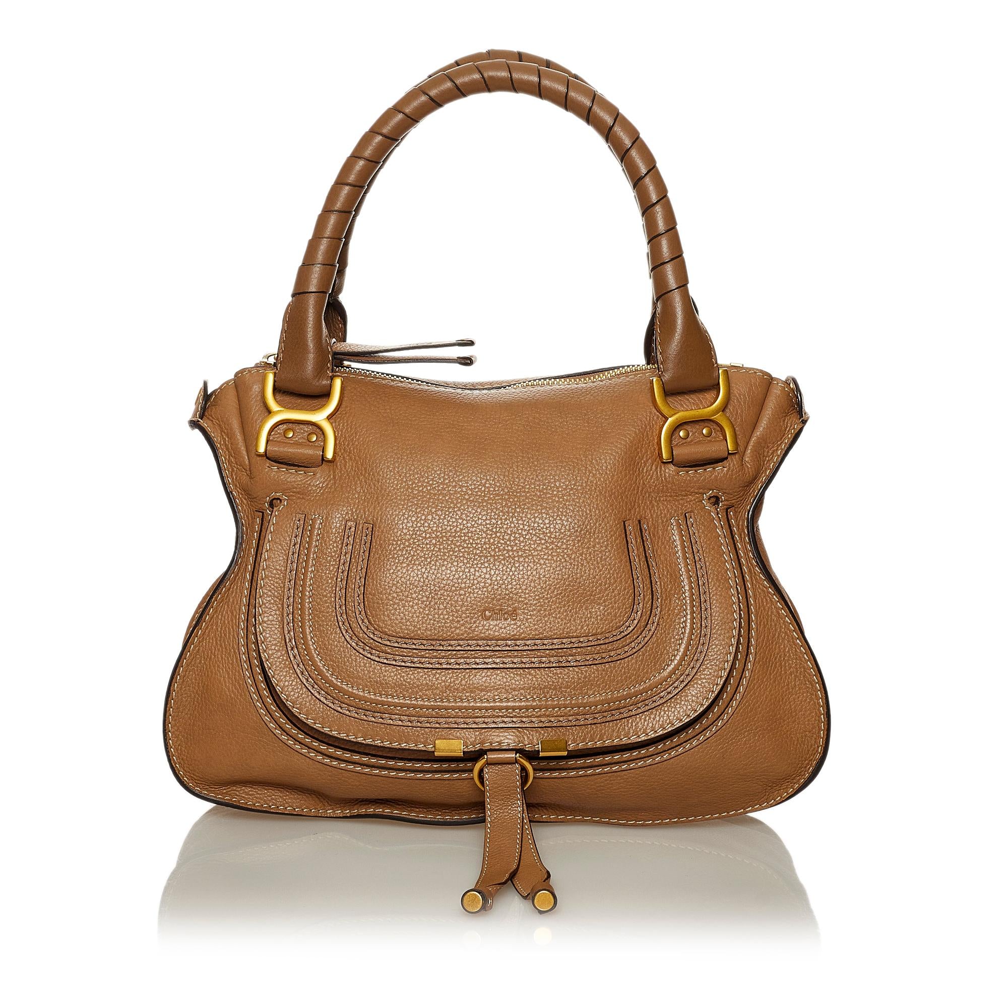 Chloe Marcie Leather Satchel (SHG-28388)
