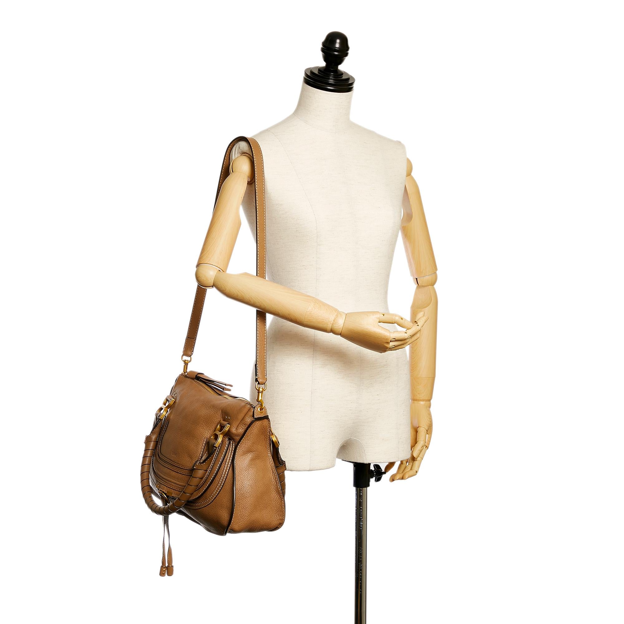 Chloe Marcie Leather Satchel (SHG-28388)