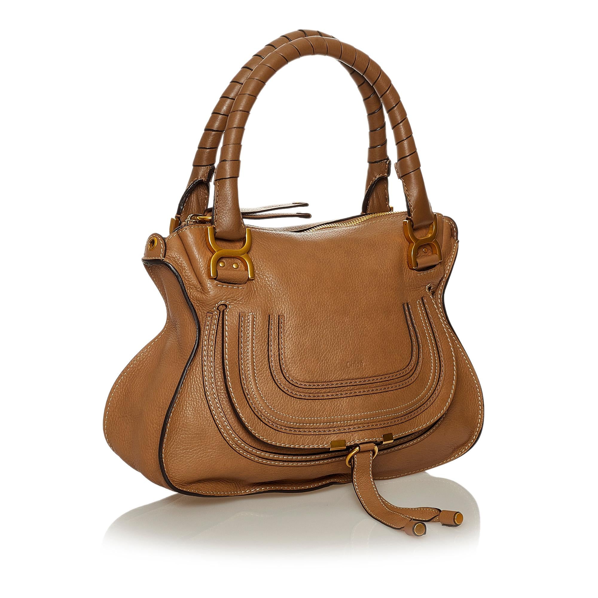 Chloe Marcie Leather Satchel (SHG-28388)