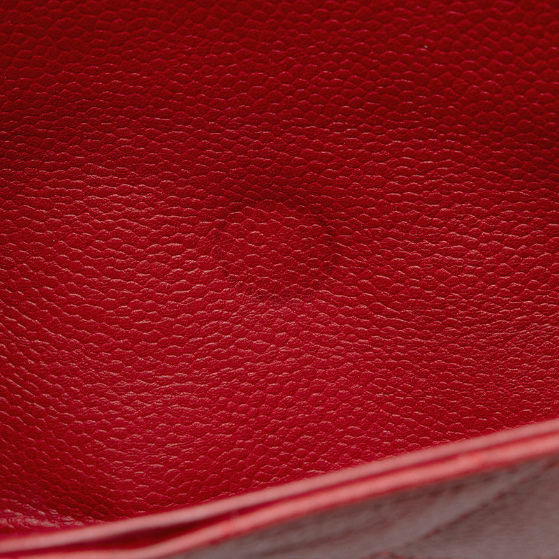 Chanel Matte Caviar Lambskin Jumbo Double Flap Bag (SHF-18309)