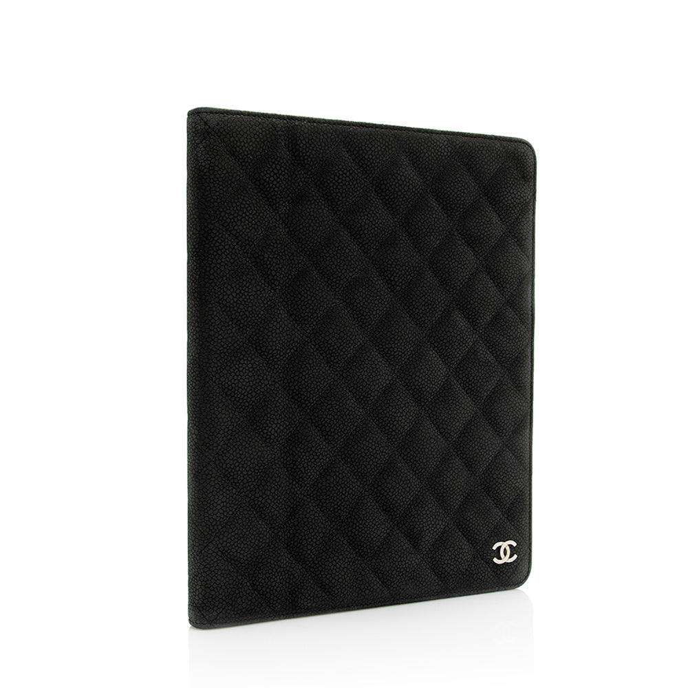 Chanel Matte Caviar Leather iPad Case - FINAL SALE (SHF-20079)