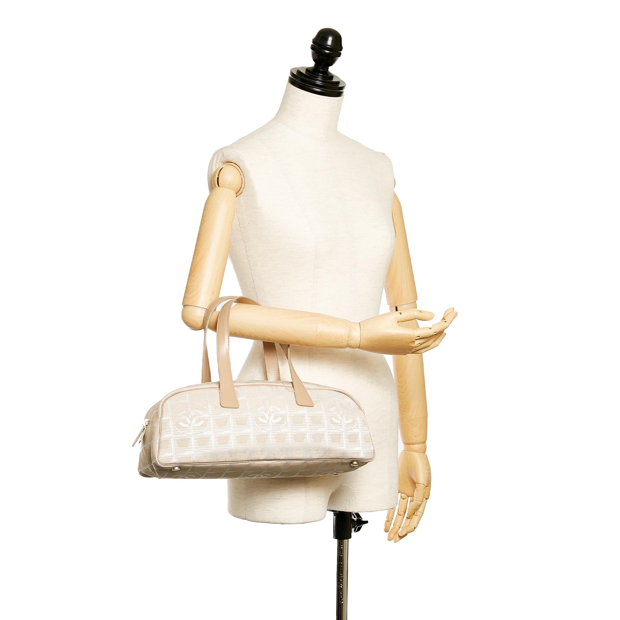 Chanel New Travel Line Canvas Handbag (SHG-27896)