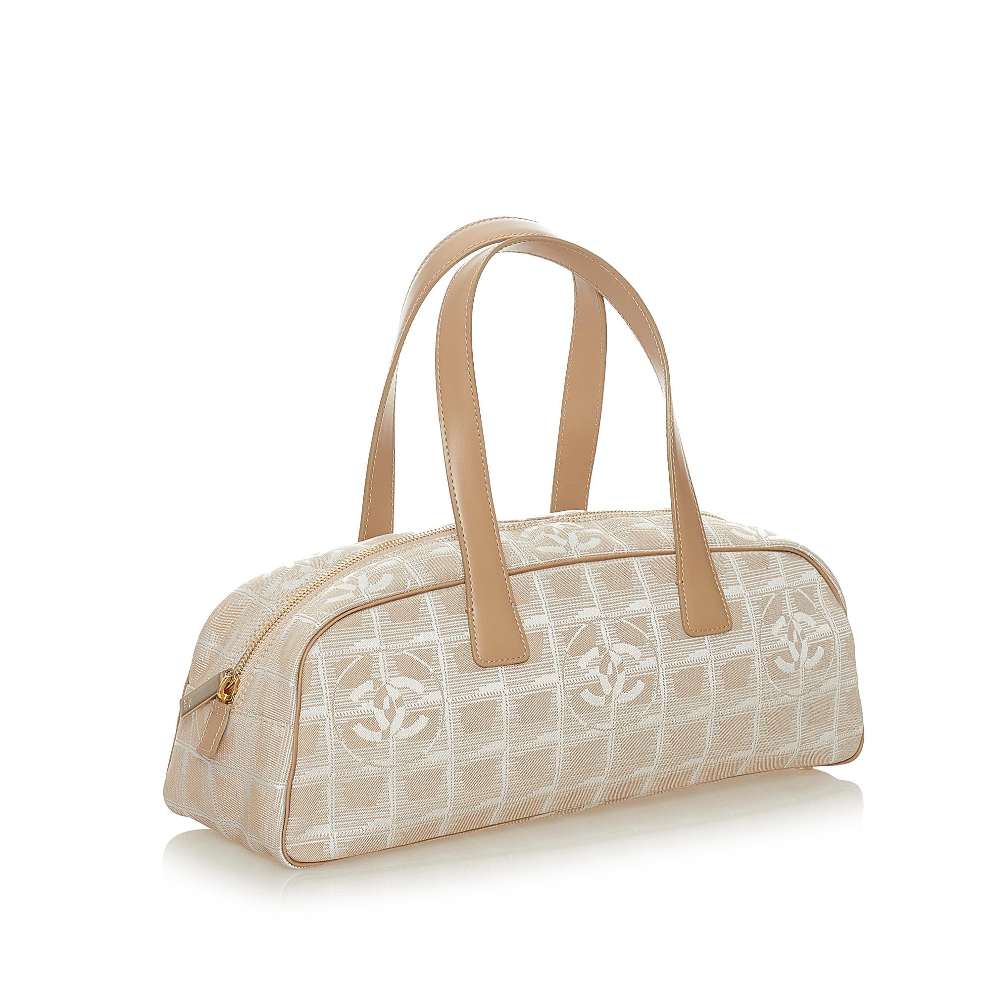 Chanel New Travel Line Canvas Handbag (SHG-27896)