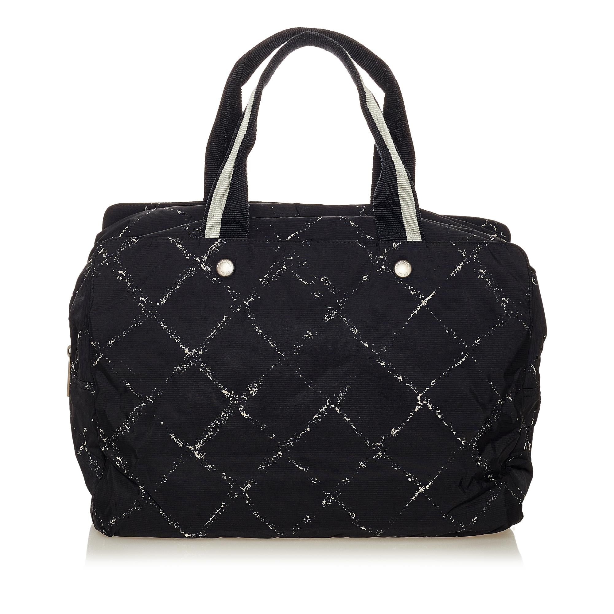 Chanel Old Travel Line Nylon Tote Bag (SHG-27898)