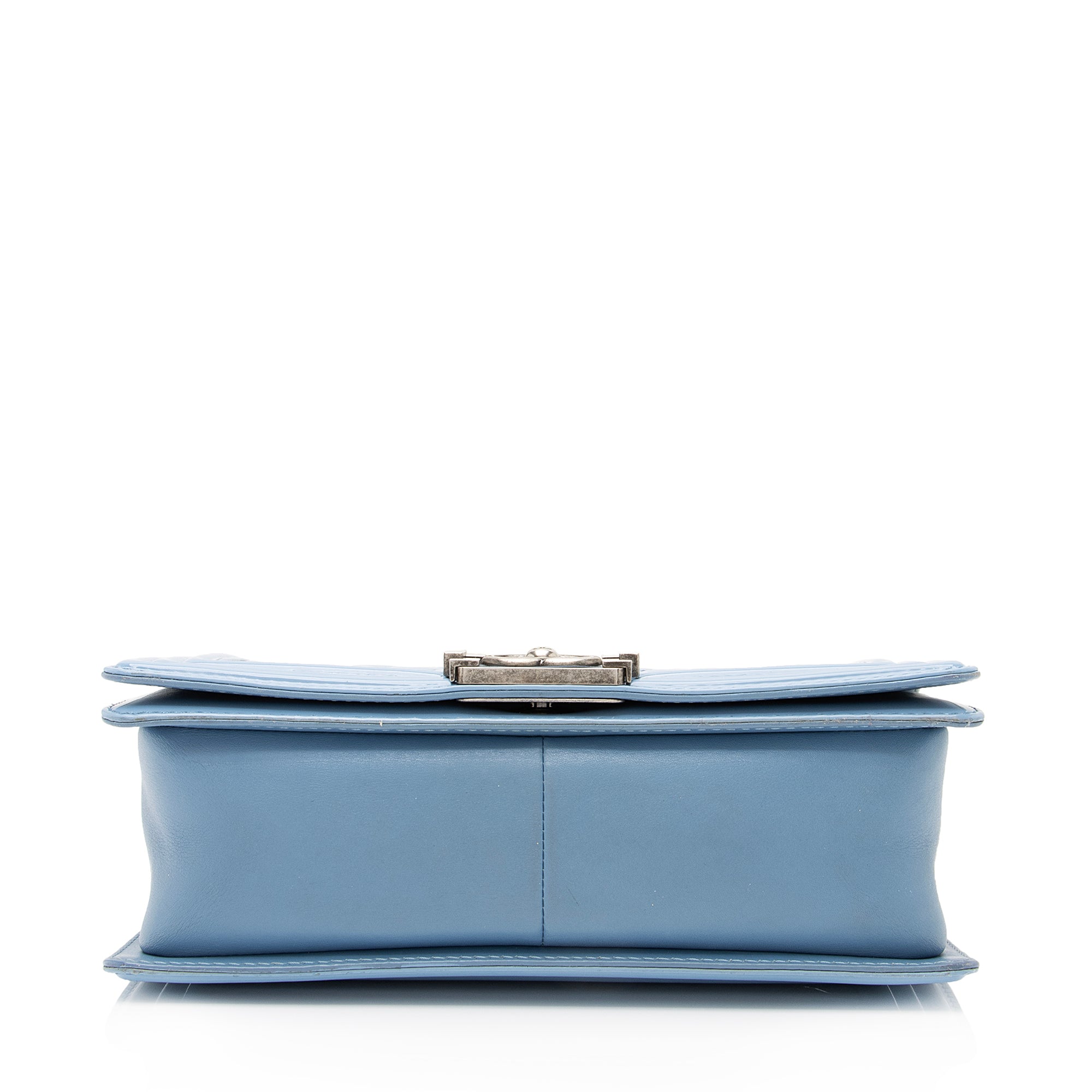 Chanel Patent Leather Old Medium Boy Bag (SHF-23614)