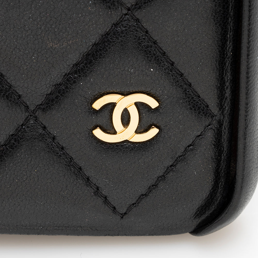 Chanel Quilted Lambskin iPhone X Case (SHF-16170)