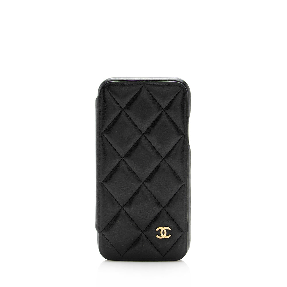 Chanel Quilted Lambskin iPhone X Case (SHF-16170)