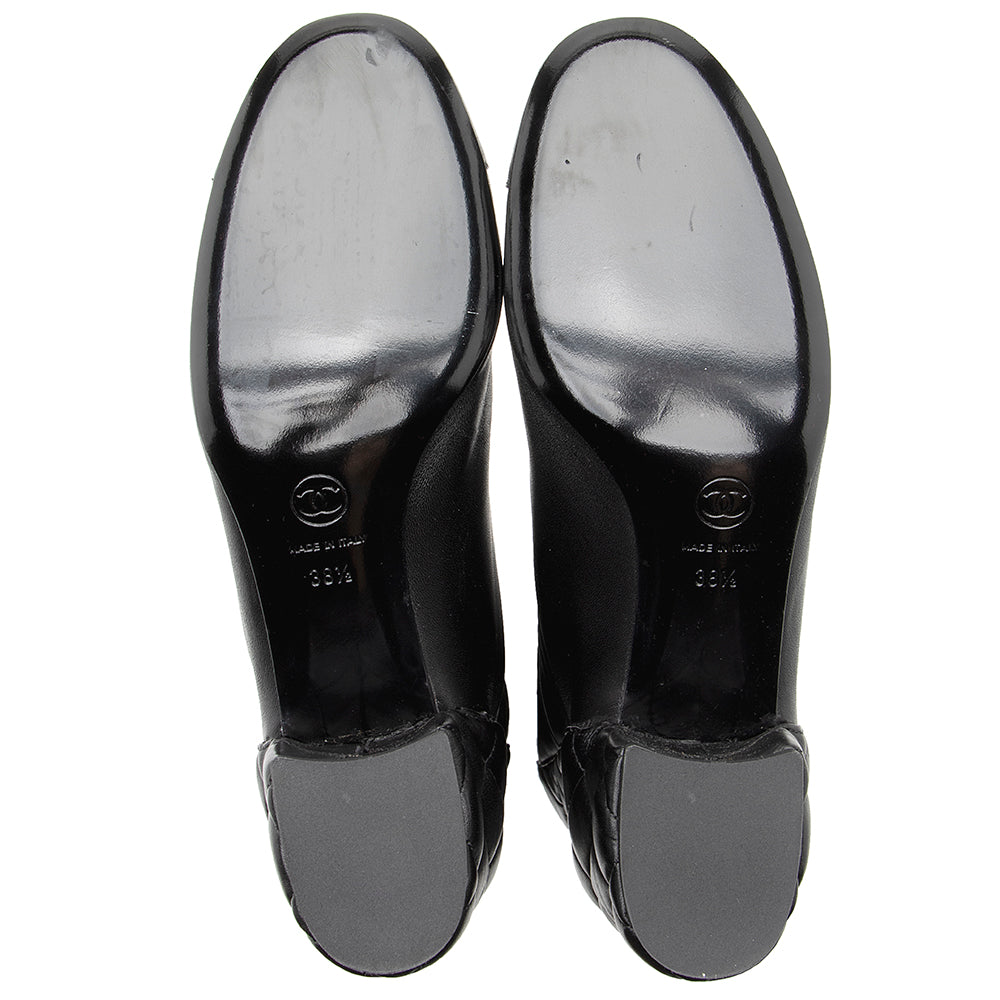 Chanel Quilted Lambskin Knee High Boots - Size 8.5 / 38.5 (SHF-18662)