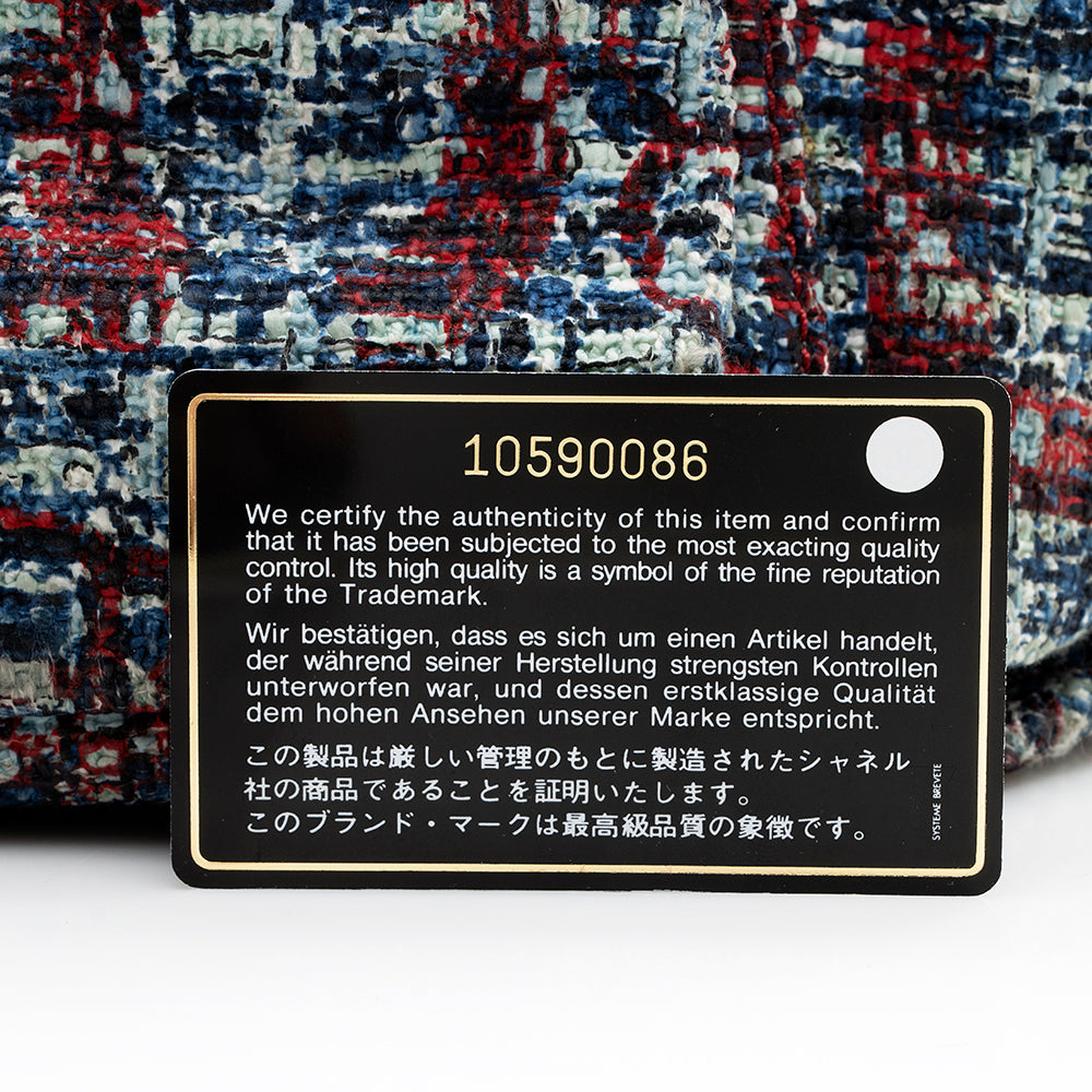 Chanel Tweed Clover Bowler Satchel - FINAL SALE (SHF-18677)