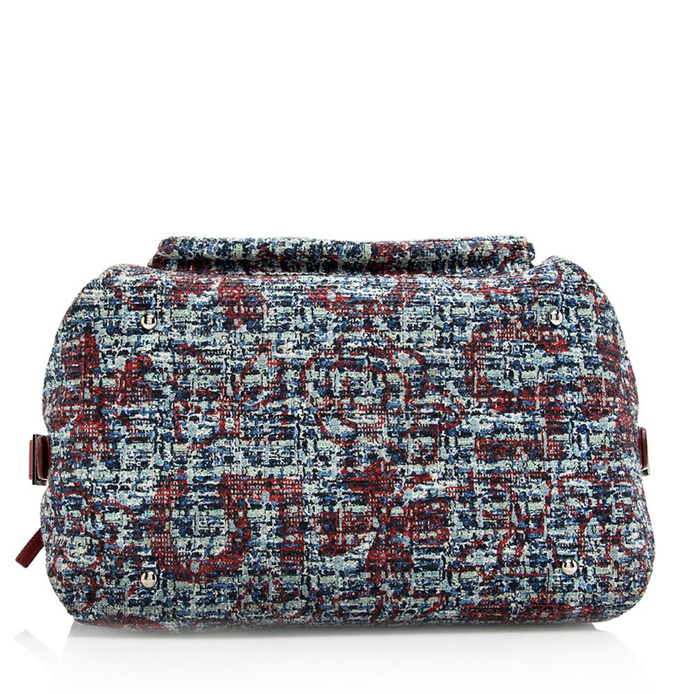 Chanel Tweed Clover Bowler Satchel - FINAL SALE (SHF-18677)