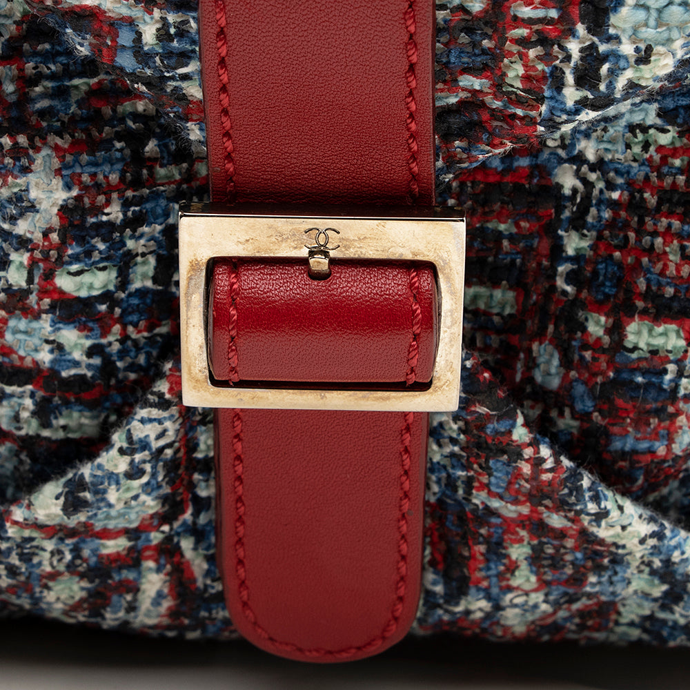 Chanel Tweed Clover Bowler Satchel - FINAL SALE (SHF-18677)