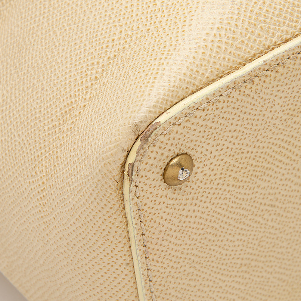 Chanel Vintage Grained Leather Charm Tote (SHF-13103)