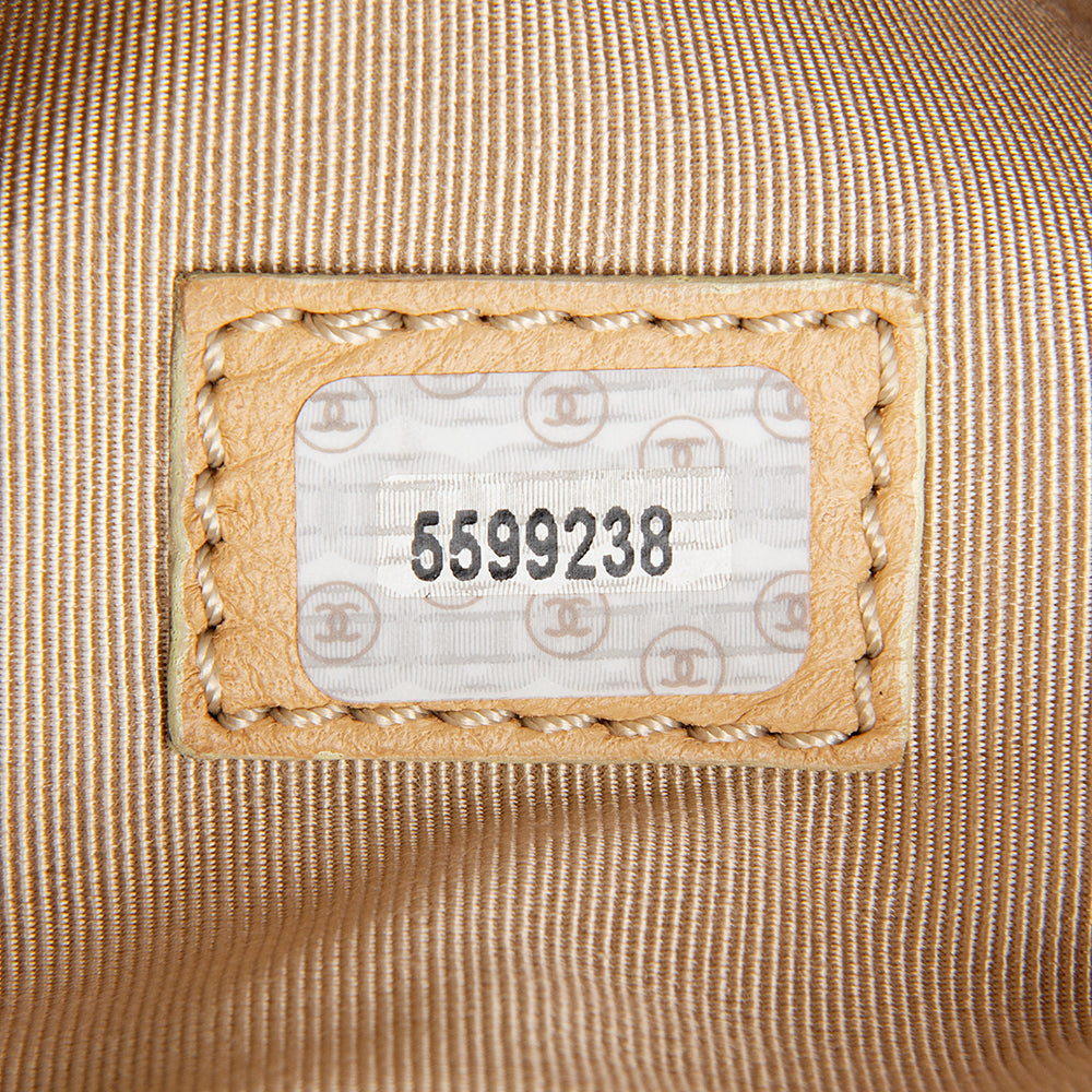 Chanel Vintage Grained Leather Charm Tote (SHF-13103)