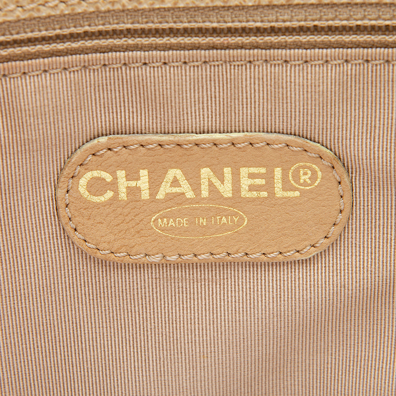 Chanel Vintage Grained Leather Charm Tote (SHF-13103)