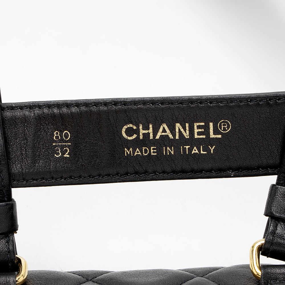 Chanel Vintage Lambskin CC Belt Bag - Size 32 / 80 (SHF-18329)