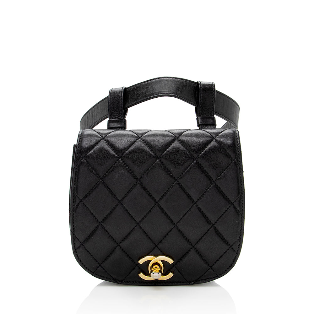 Chanel Vintage Lambskin CC Belt Bag - Size 32 / 80 (SHF-18329)