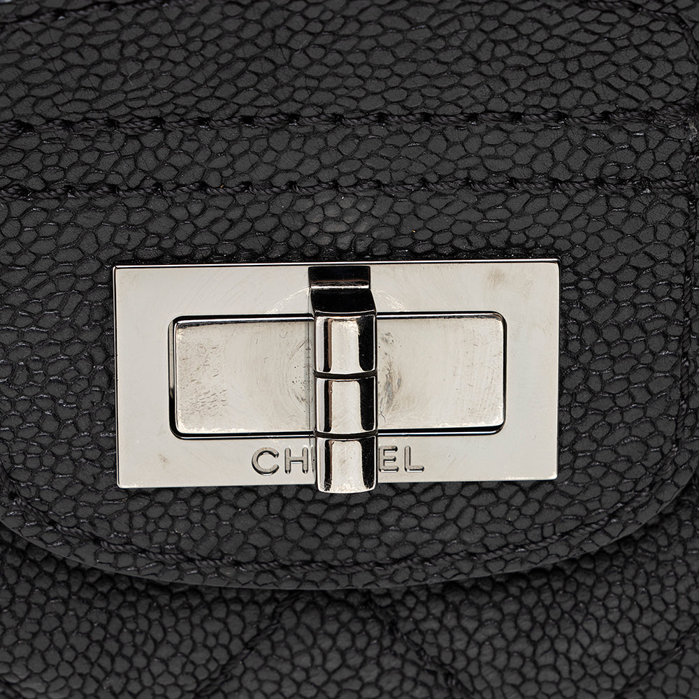 Chanel Washed Caviar Leather Mademoiselle Accordion Flap Bag (SHF-18925)