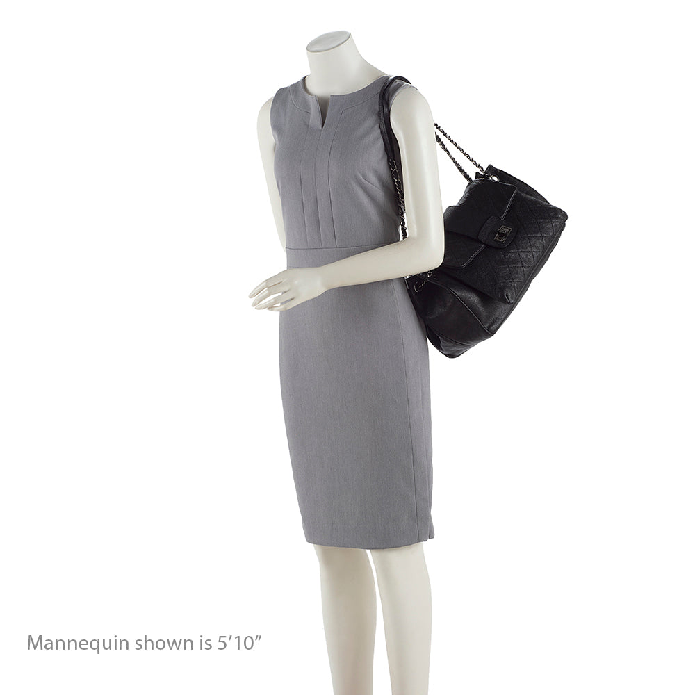 Chanel Washed Caviar Leather Mademoiselle Accordion Flap Bag (SHF-18925)