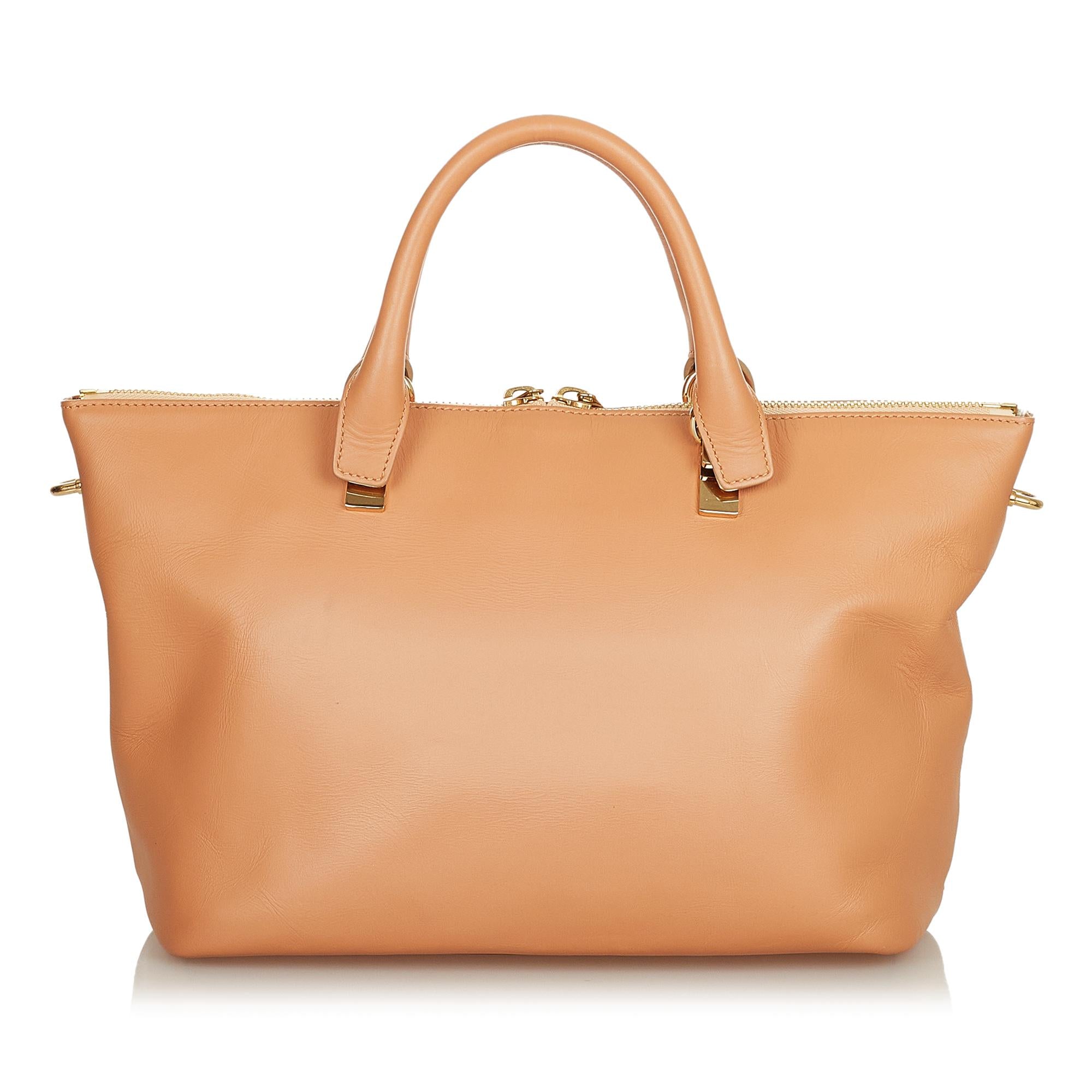 Chloe Baylee Leather Satchel (SHG-25373)