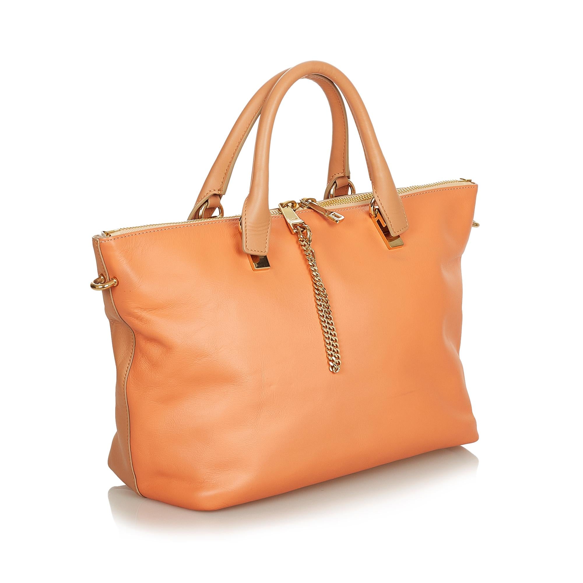 Chloe Baylee Leather Satchel (SHG-25373)