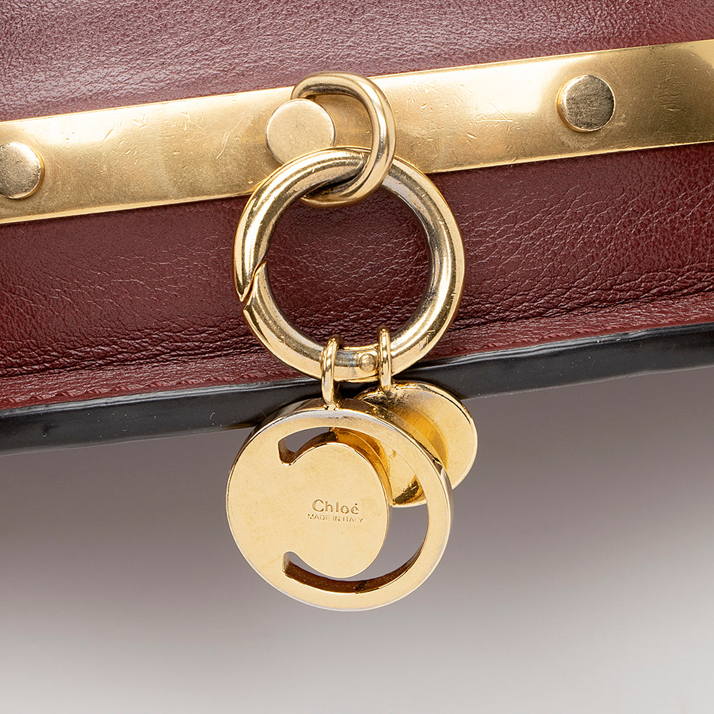 Chloe Calfskin Nile Minaudiere Small Bracelet Bag (SHF-19237)