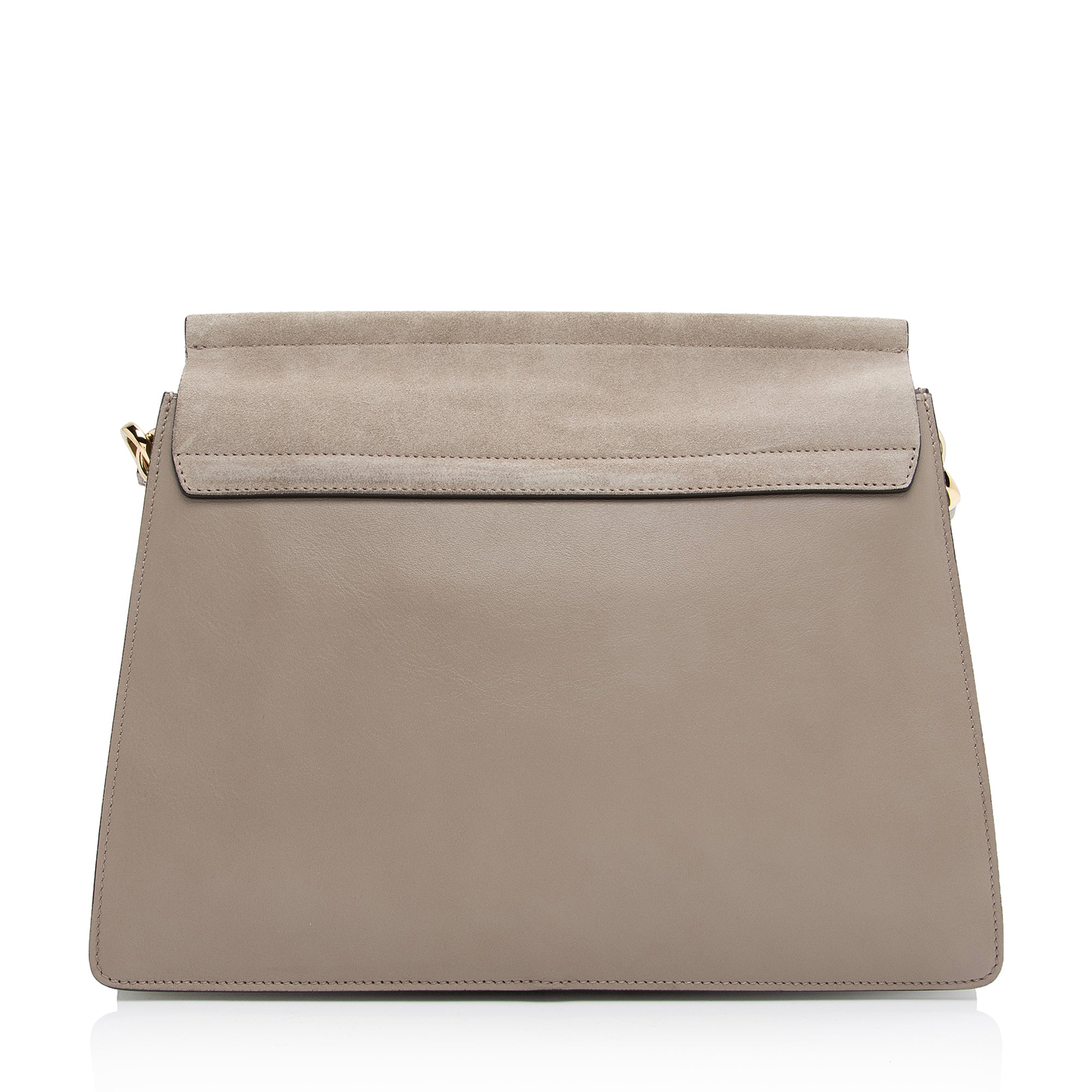 Chloe Calfskin Suede Faye Medium Shoulder Bag (SHF-23060)