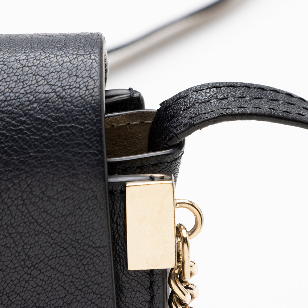 Chloe Calfskin Suede Faye Small Shoulder Bag - FINAL SALE (SHF-16306)