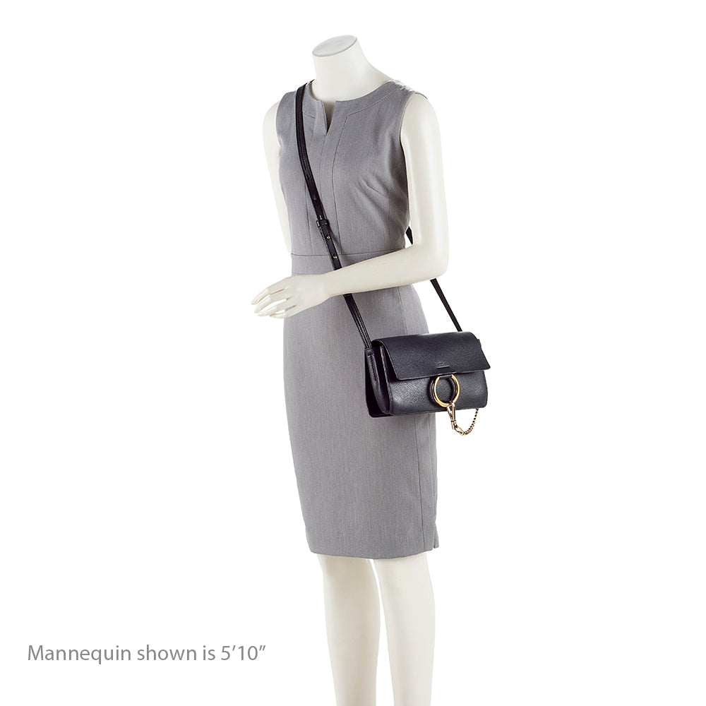 Chloe Calfskin Suede Faye Small Shoulder Bag - FINAL SALE (SHF-16306)