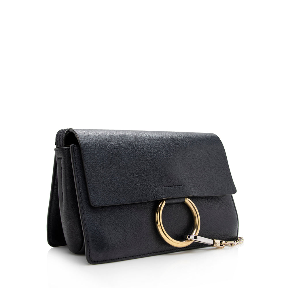 Chloe Calfskin Suede Faye Small Shoulder Bag - FINAL SALE (SHF-16306)