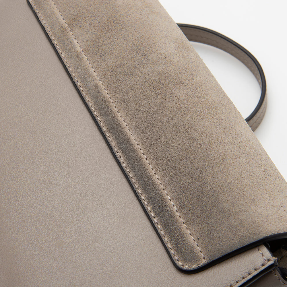 Chloe Calfskin Suede Small Faye Shoulder Bag (SHF-12535)