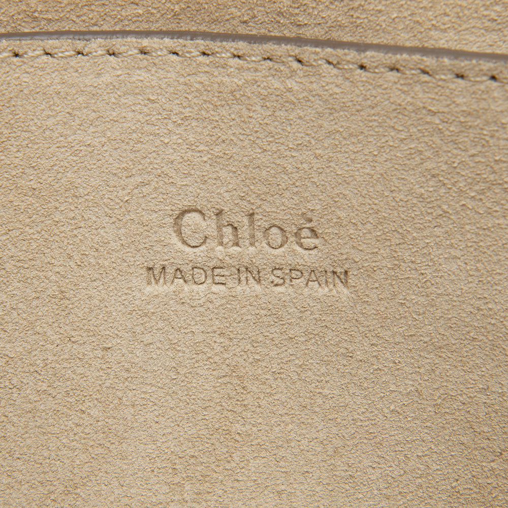 Chloe Calfskin Suede Small Faye Shoulder Bag (SHF-12535)