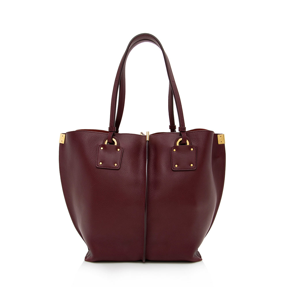 Chloe Calfskin Vick Medium Tote (SHF-13984)