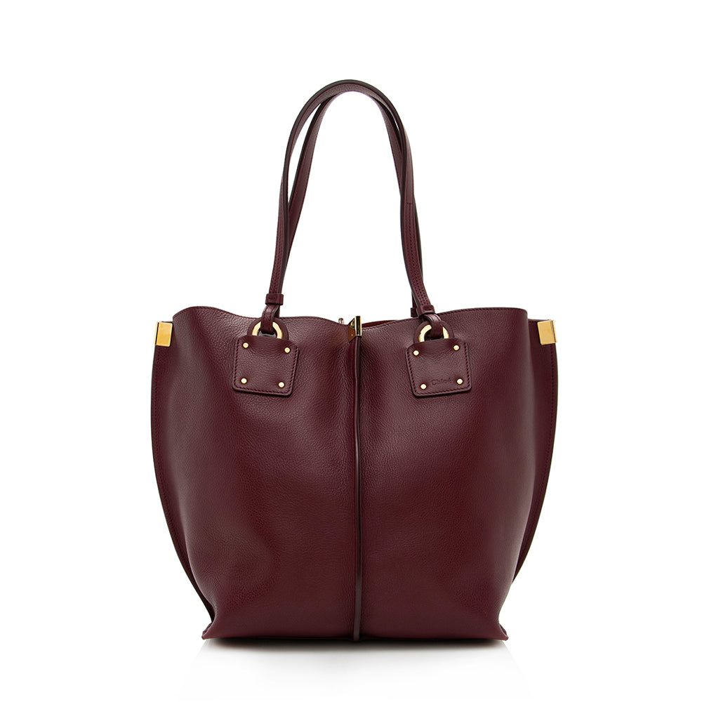 Chloe Calfskin Vick Medium Tote (SHF-13984)