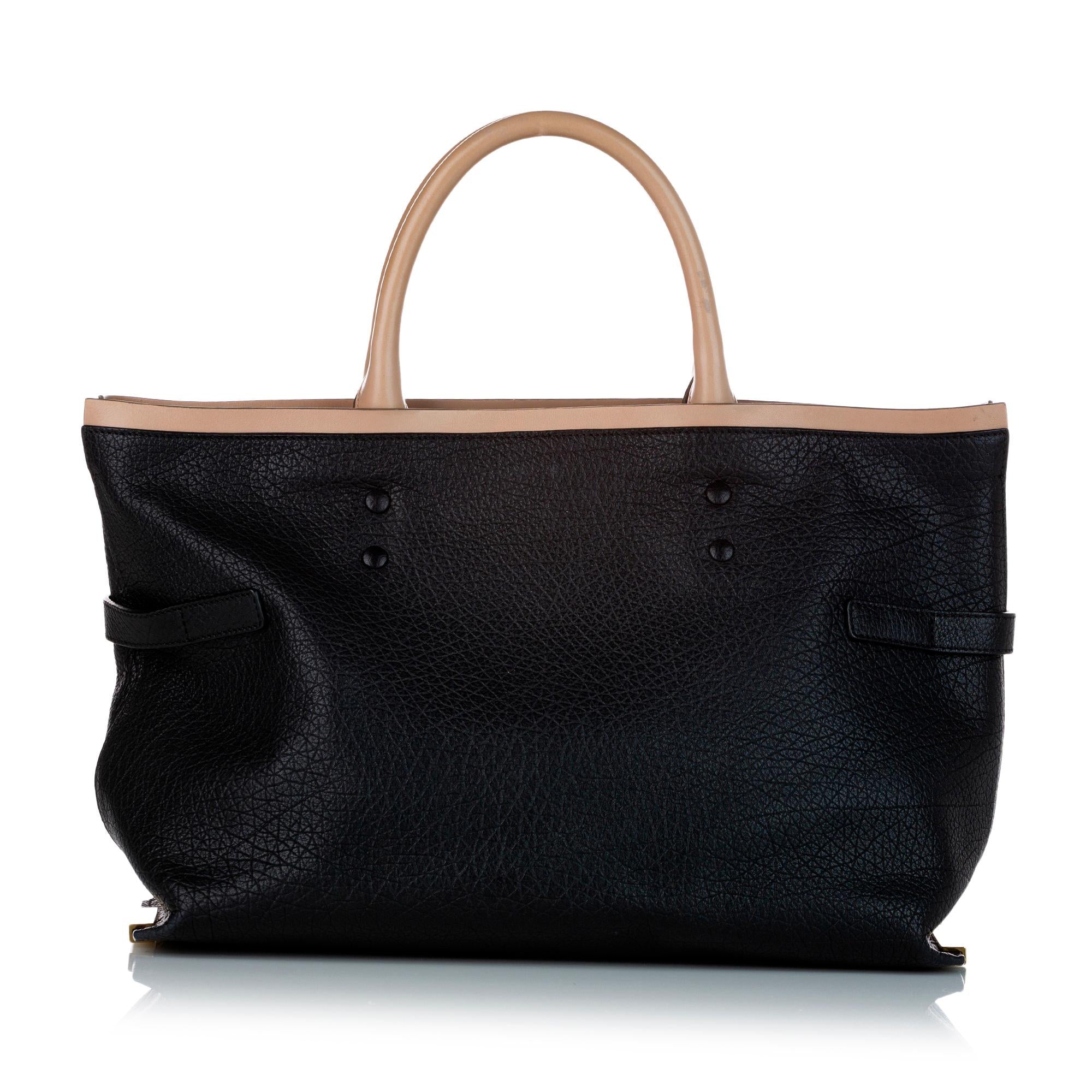 Chloe Charlotte Leather Tote Bag (SHG-25044)