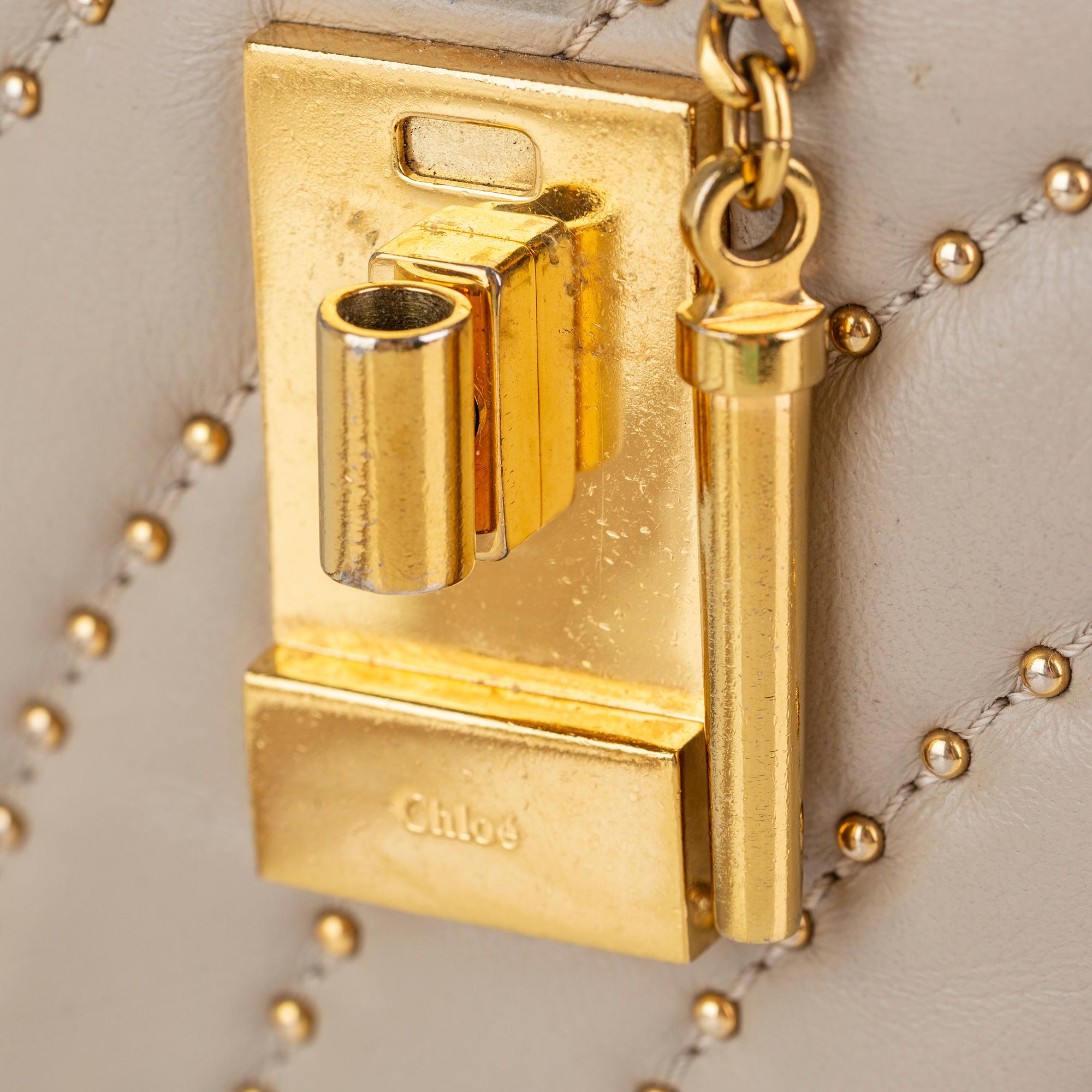 Chloe Drew Bijou Studded Leather Crossbody Bag (SHG-fiOW3d)