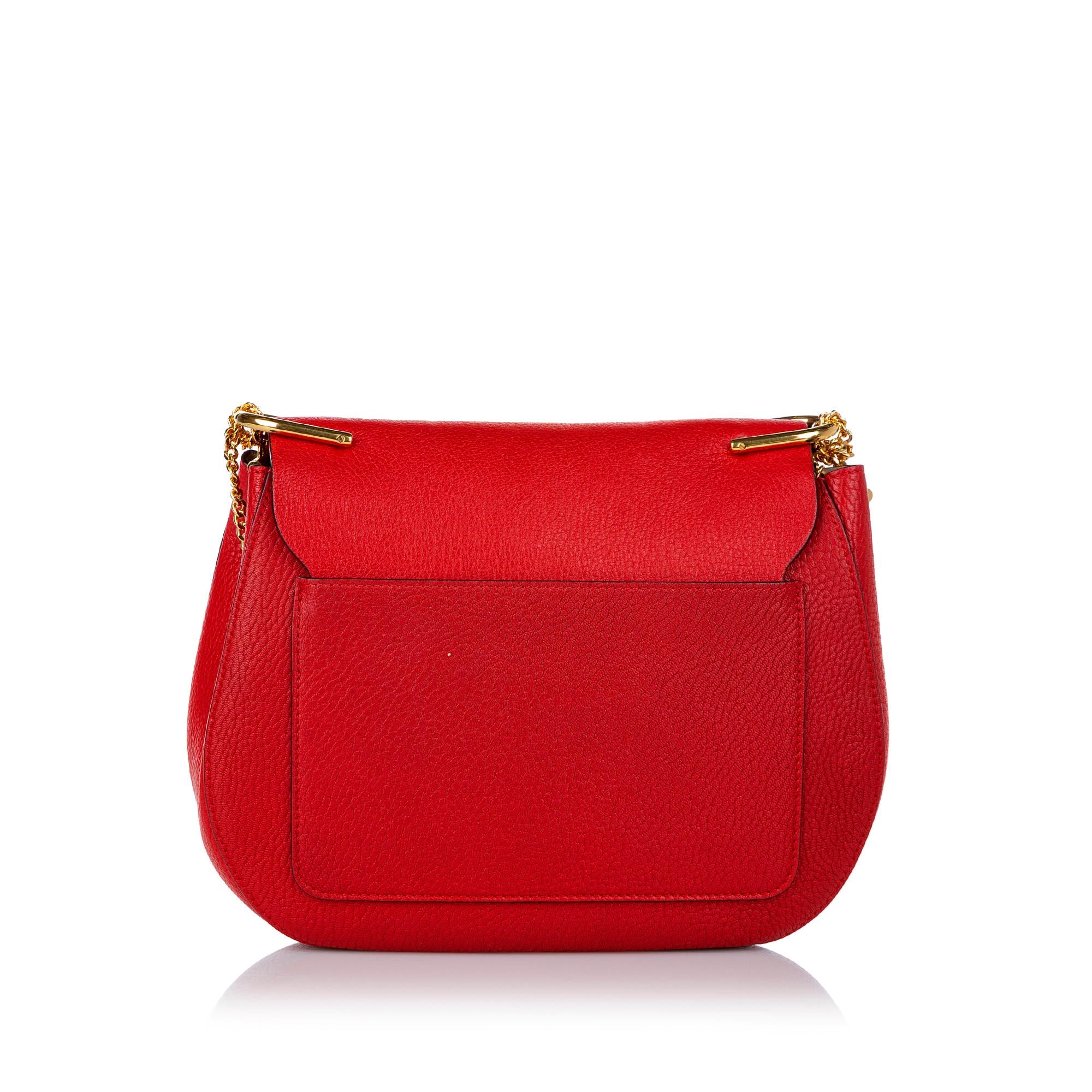 Chloe Drew Leather Crossbody Bag (SHG-28452)
