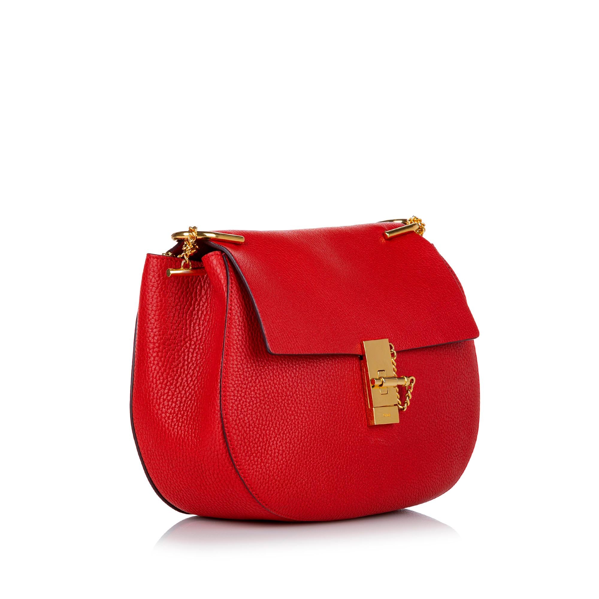 Chloe Drew Leather Crossbody Bag (SHG-28452)