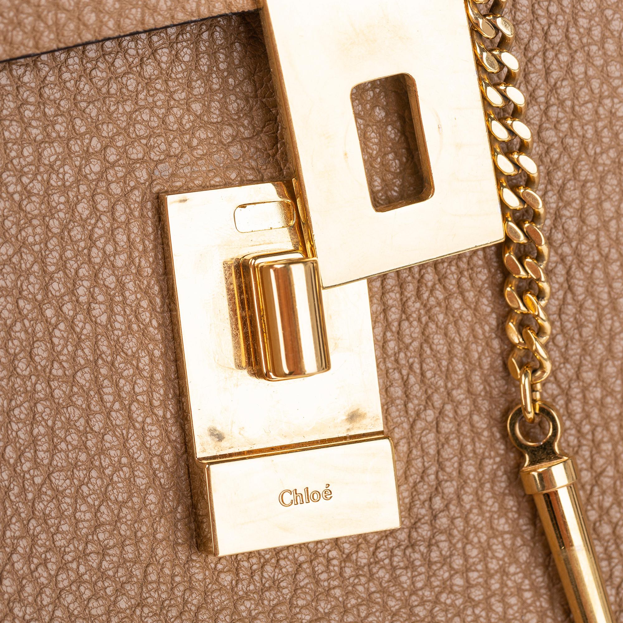 Chloe Drew Leather Crossbody Bag (SHG-28473)
