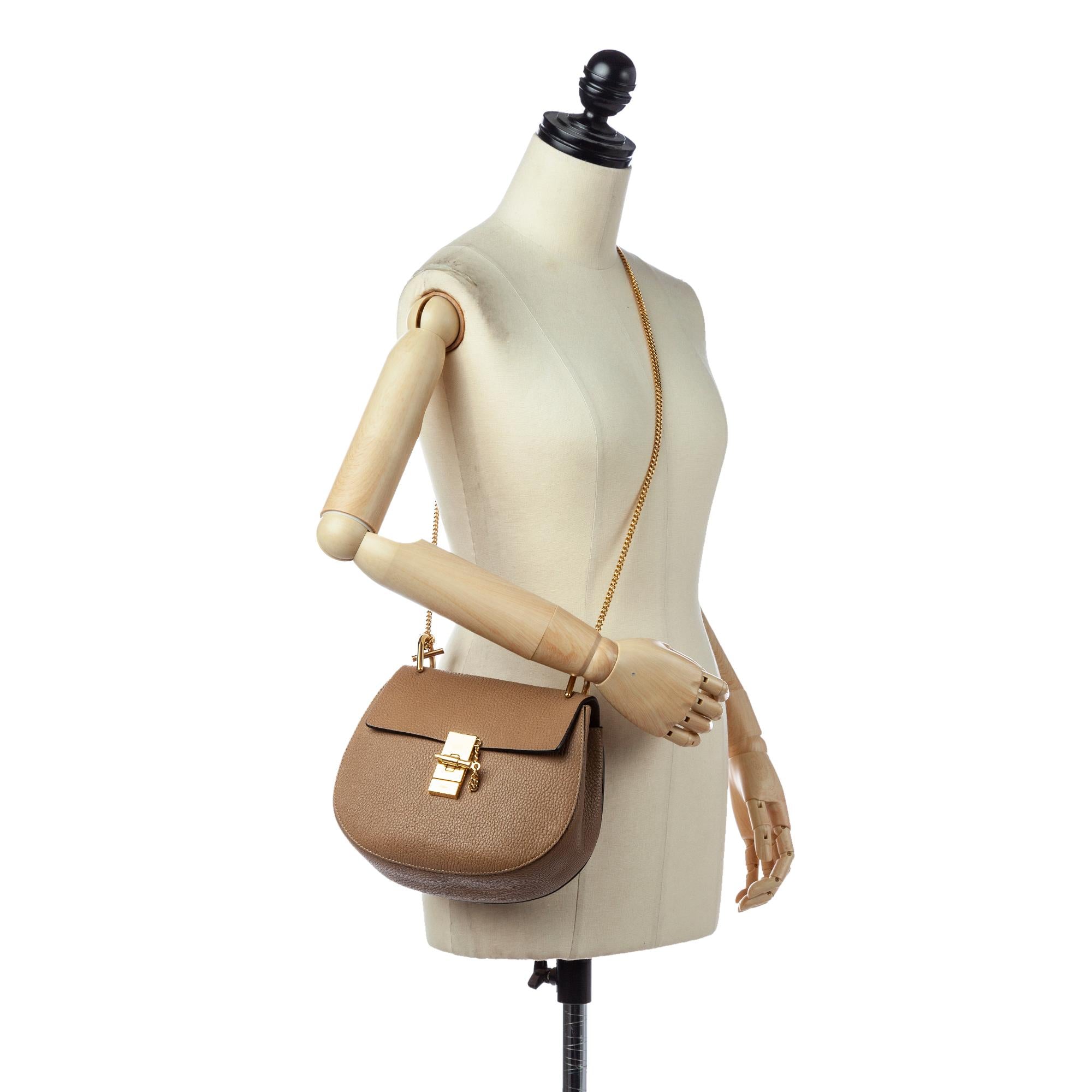 Chloe Drew Leather Crossbody Bag (SHG-28473)