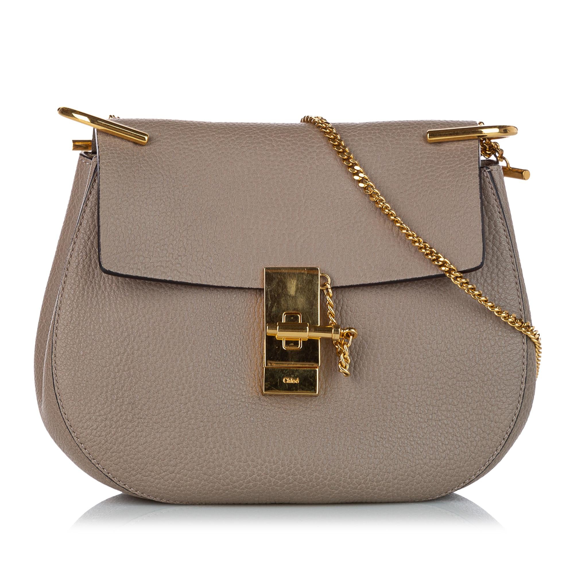 Chloe Drew Leather Crossbody Bag (SHG-28831)