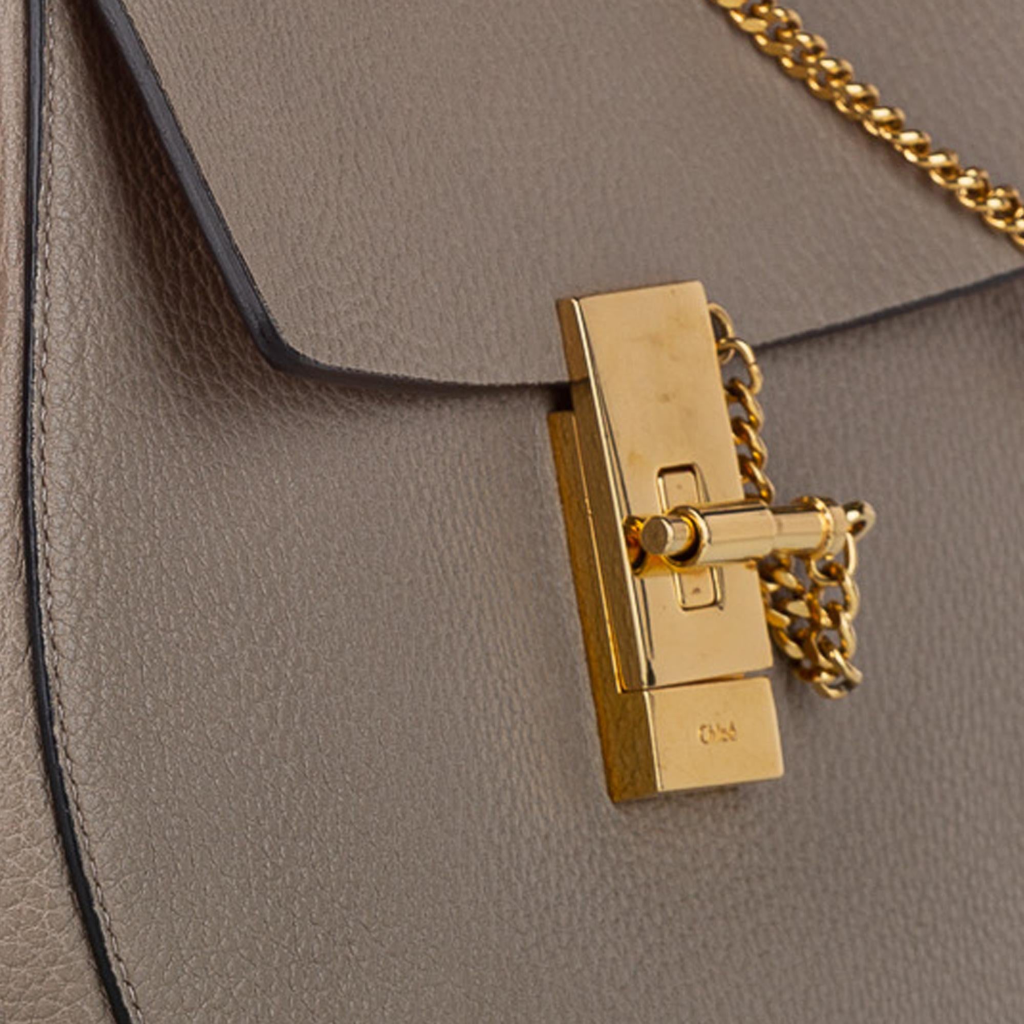 Chloe Drew Leather Crossbody Bag (SHG-28831)