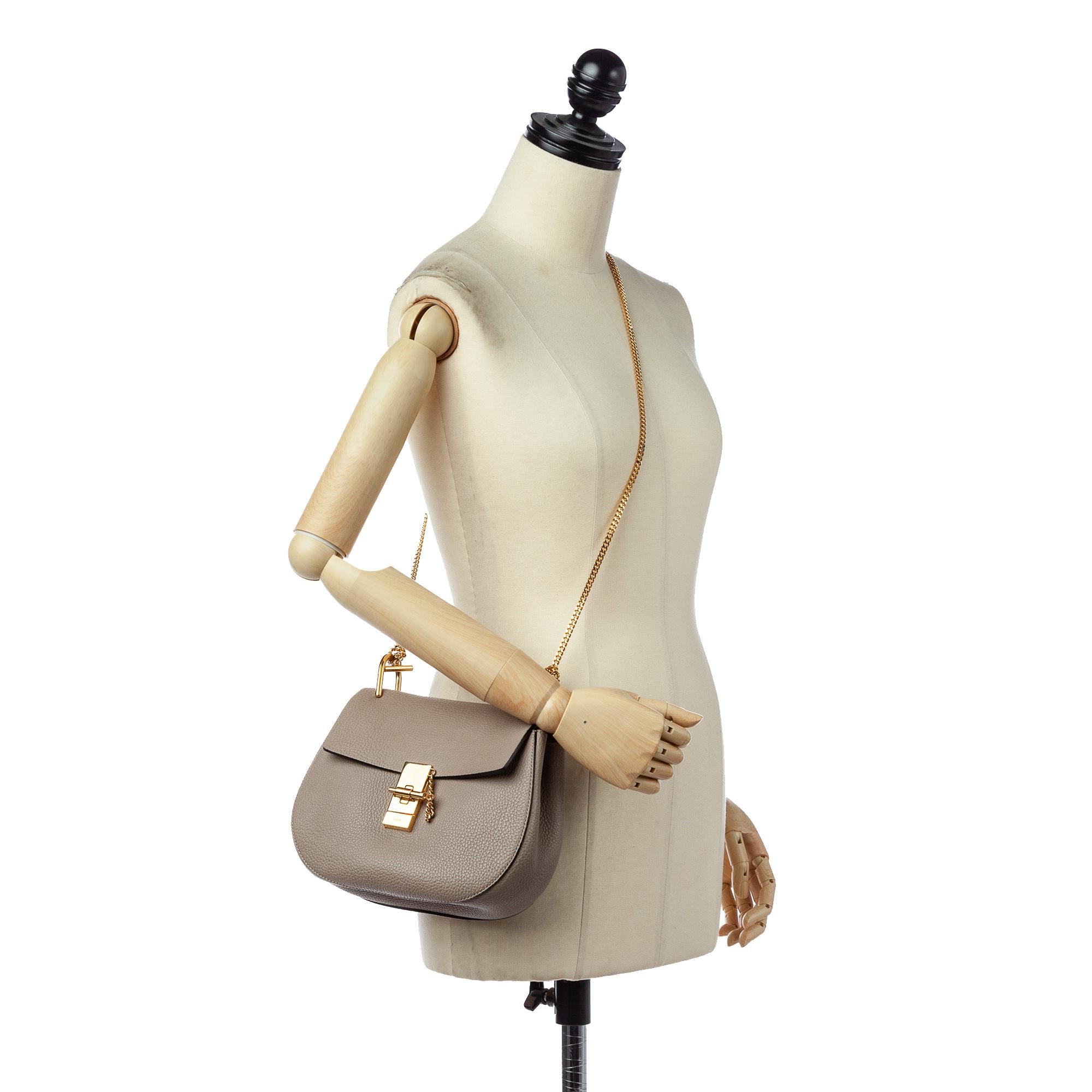 Chloe Drew Leather Crossbody Bag (SHG-28831)